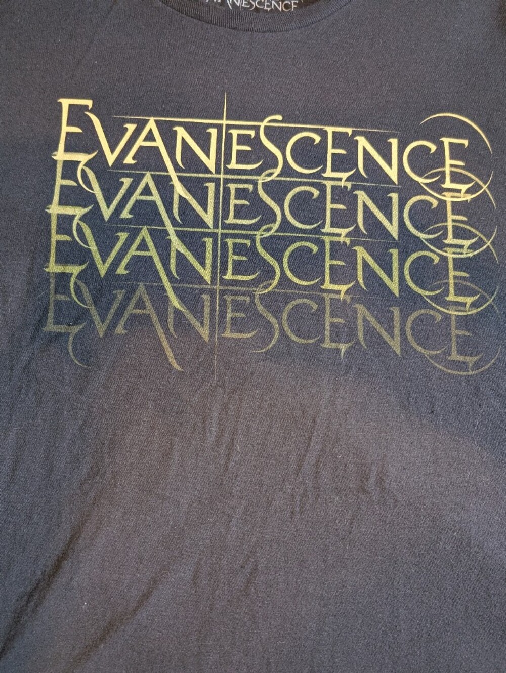 Evanescence Tee with Metallic Gold Logo
